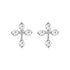 Silver Cross of Light Earrings